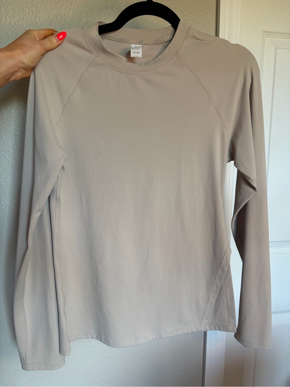 Velocity Nude Taupe Mock Neck Tunic